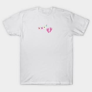 Baby girl foot prints T-Shirt